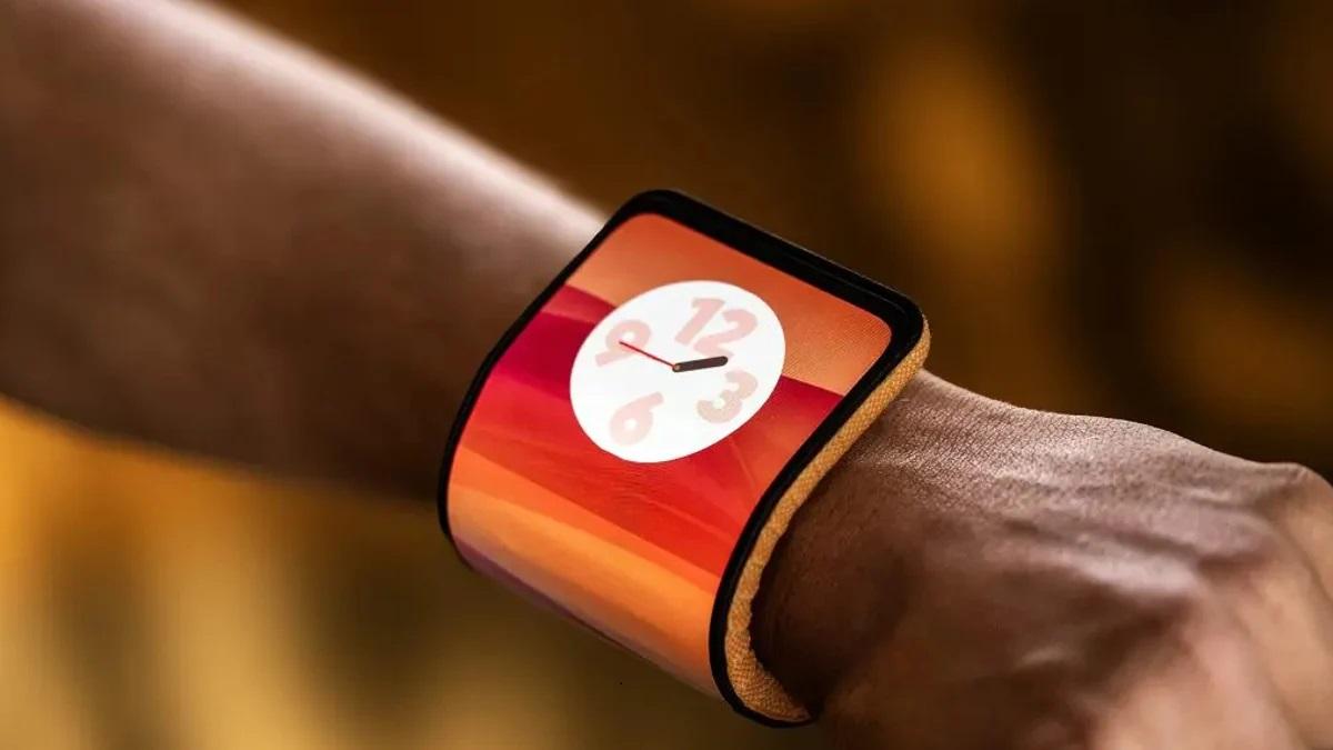 कॉन्सेप्ट डिवाइस |  मोटोरोला का एक स्मार्टफोन जिसे घड़ी की तरह पहना जा सकता है  मोटोरोला का लचीला स्मार्टफोन कलाई पर घड़ी की तरह पहन सकता है कॉन्सेप्ट डिवाइस