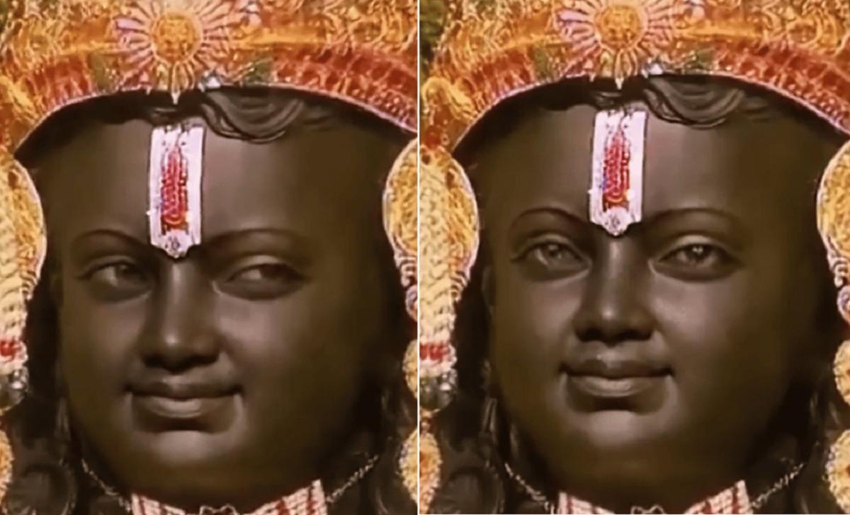 पलक झपकते बाला राम – एआई वीडियो जिसने नेटिज़न्स को मंत्रमुग्ध कर दिया |  राम लला की पलक झपकते AI वीडियो ने नेटिज़न्स को चकित कर दिया