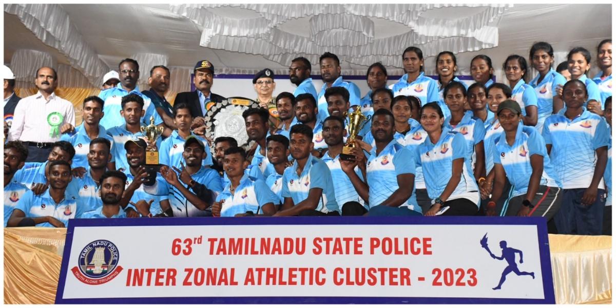 इंटर-जोनल एथलेटिक्स: चेन्नई मेट्रोपॉलिटन पुलिस टीम बनी चैंपियन |  इंटर-जोनल एथलेटिक्स: चेन्नई पुलिस टीम ने जीता चैंपियन का खिताब
