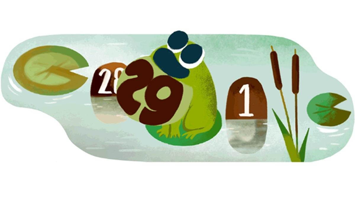गूगल ने 29 फरवरी को 'लीप' दिवस मनाने के लिए डूडल जारी किया  लीप वर्ष 2024: Google 29 फरवरी को डूडल के साथ लीप दिवस मनाता है