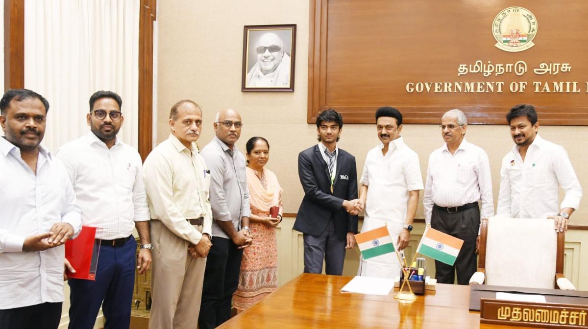 कैंडिडेट्स सीरीज में सबसे कम उम्र के ‘चैलेंजर’ – शतरंज खिलाड़ी गुकेश की सीएम स्टालिन ने की सराहना |  मुख्यमंत्री स्टालिन ने शतरंज खिलाड़ी गुकेश की प्रशंसा की