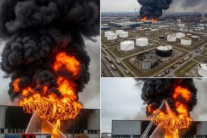 वर्ल्ड अपडेट्स: अमेरिका की तेल फैक्ट्री में भीषण आग, डेढ़ किमी तक का इलाका खाली कराया गया