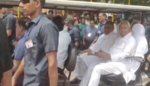 पितृ पक्ष मेले की तैयारियों का निरीक्षण करने पहुंचे बिहार के सीएम नीतीश कुमार