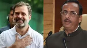 राहुल गांधी की गैर मौजूदगी पर बीजेपी सांसद दिनेश शर्मा का हमला