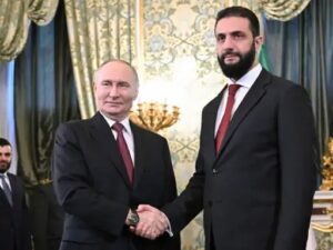 सीरियाई राष्ट्रपति अल-शरा और रूसी राष्ट्रपति पुतिन की ऐतिहासिक मुलाकात