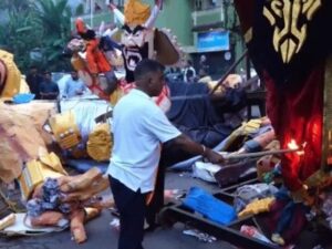 देशभर में दीपावली की धूम, गोवा में नरकासुर का पुतला जलाया गया