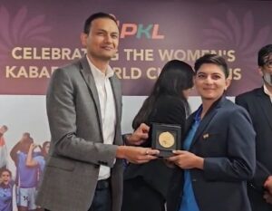 प्रो कबड्डी लीग में महिला वर्ल्ड कप विजेताओं को किया गया सम्मानित
