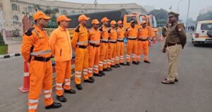 लखनऊ विधानसभा के बाहर SDRF की तैनाती, सुरक्षा व्यवस्था कड़ी